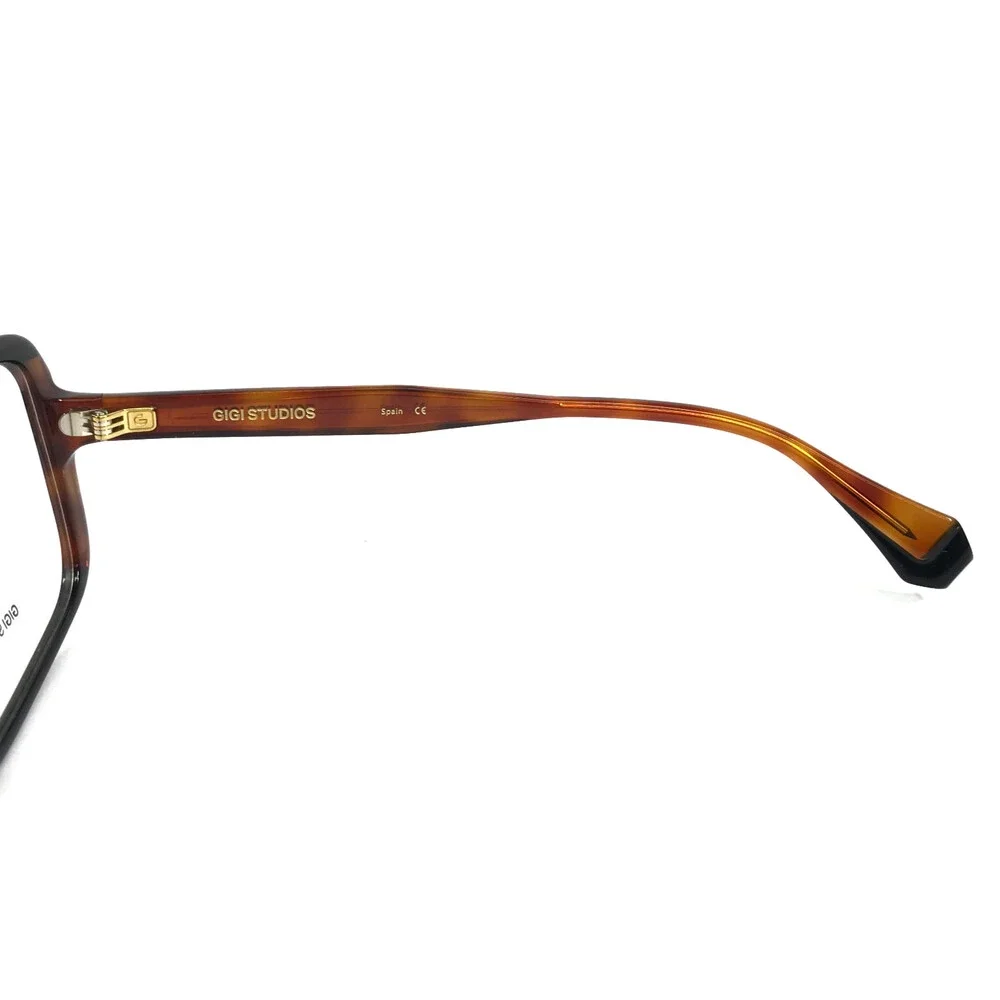 Gigi Studios Eyeglasses Frames EVELINA GS1010/01O Black Brown Full Rim 54-16-140
